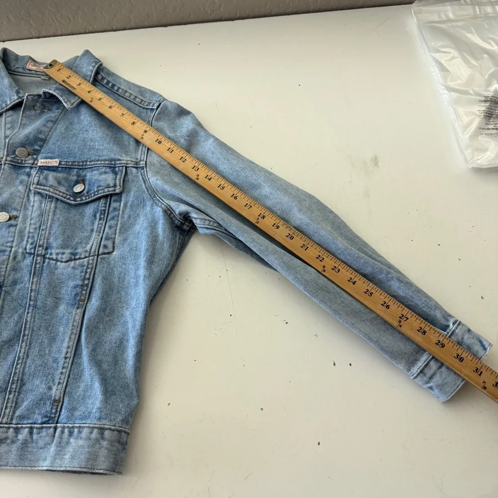 Vintage Guess Jeans Georges Marciano Denim Jacket Light Wash Made in USA SMALL - Picture 10 of 12